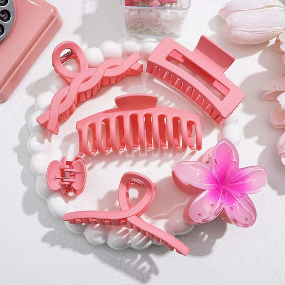 Women's Floral Hairpin Simple Style Paint Design Gripper Classification