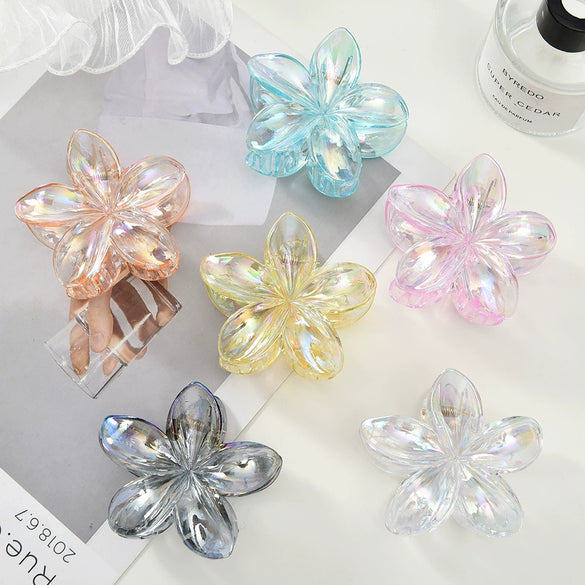 Women's Floral Hairpin Simple Style Paint Design Gripper Classification