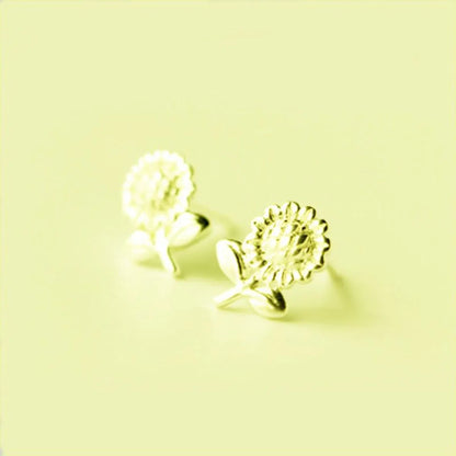 Womens Floral Plating Alloy Earrings Nhcu152918