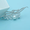 Women's Flower Brooch With Shell Pearl And Microinlaid Zircon Electroplated Copper Corsage Jewelry Pin