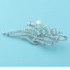 Women's Flower Brooch With Shell Pearl And Microinlaid Zircon Electroplated Copper Corsage Jewelry Pin