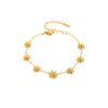 Women's Flower Titanium Steel Jewelry Set With Electroplated O Chain And Daisy Design