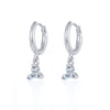Women's Flowers Zircon Simple Joker Earrings