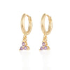 Women's Flowers Zircon Simple Joker Earrings