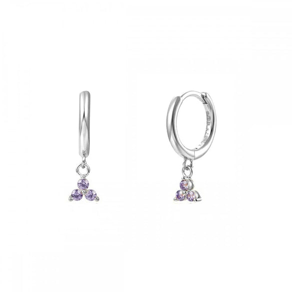Women's Flowers Zircon Simple Joker Earrings