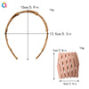 Women's Foldable Abs Plastic Resin Headband With Nonslip Teeth And Handmade Hair Accessory Design