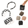 Women's Foldable Abs Plastic Resin Headband With Nonslip Teeth And Handmade Hair Accessory Design