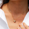 Women's Fourleaf Clover Flower Pattern 925 Sterling Silver Moissanite Pendant Necklace Set With Diamonds 14K Gold Plated