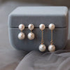Women's French Retro Natural Freshwater Pearl Ear Clip Earrings Alien Shape Exotic Style
