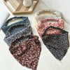 Women's Fresh Cloth Geometric Triangle Bag And Square Hair Accessories Elastic Band