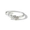 Women’s Fresh Leaf Pattern Stainless Steel Bracelet With Simple Fashion Style And 18K Accent For Trendy Jewelry Accessories