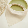 Women's Fresh Silver Silk Fabric Geometric Headscarf Headwear With Elastic Band
