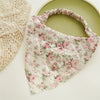 Women's Fresh Silver Silk Fabric Geometric Headscarf Headwear With Elastic Band
