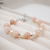 Women's Freshwater Pearl Bracelet With Heart And Geometric Design Manual Crafted