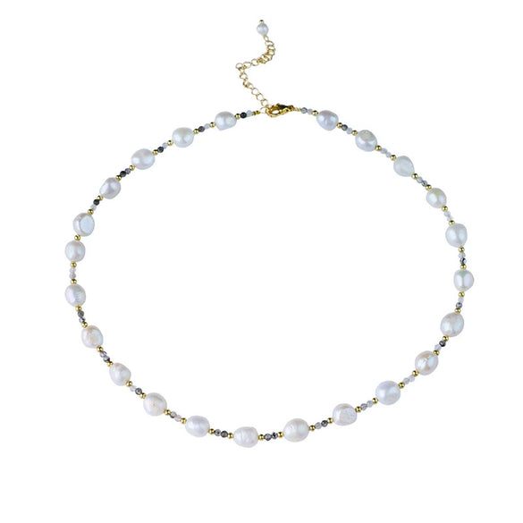 Women's Freshwater Pearl Clavicle Chain Handmade Jewelry