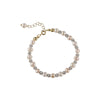 Women's Freshwater Pearl Geometric Stitching Beaded Ball Bracelet