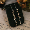 Women's Freshwater Pearl Sterling Silver Tassel Drop Shape Earrings