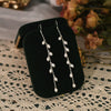 Women's Freshwater Pearl Sterling Silver Tassel Drop Shape Earrings