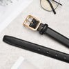 Women's Genuine Cowhide Leather Slim Fashion Belt With Alloy Buckle Electroplated Decorative All Match Belt For Jeans