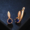 Women's Geometric Alloy Earrings With Gold Plated Artificial Gemstone Inlay Simple Delicate Fashion Jewelry