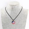 Women's Geometric Alloy Pendant Necklace With Dripping Oil Finish And Rope Chain Fashion Jewelry Wholesale