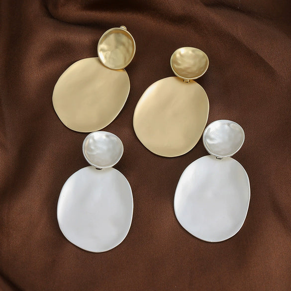 Women's Geometric Alloy Statement Earrings With Exaggerated Fashion Design For Wholesale Jewelry