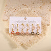 Women's Geometric Alloy Stud Earrings With Steel Posts Electroplated Light Luxury Small Earring Set