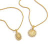 Women's Geometric Cartoon Character Stainless Steel Necklace With Pvd Furnace Vacuum Real Gold Plating