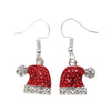 Women's Geometric Christmas Hat Earrings In Zinc Alloy With Stainless Steel Ear Hooks Electroplated Cute Minimalist Festival Jewelry