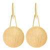 Women's Geometric Circle Earrings Goldplated Alloy Jewelry With Copper Ear Needles Light Luxury Style