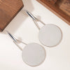 Women's Geometric Circle Earrings Goldplated Alloy Jewelry With Copper Ear Needles Light Luxury Style
