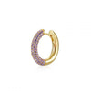 Women's Geometric Circle Earrings With Silver Needles And Copper Multi Color Zircon Diamond Cut Fashion Earrings