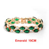 Women's Geometric Copper Bracelet With Zircon Inlay And Electroplated Finish Fashion Jewelry Wholesale