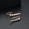 Women's Geometric Copper Ear Hook Earrings With Zircon Inlay Electroplated Simple Fashion Jewelry Wholesale