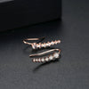 Women's Geometric Copper Ear Hook Earrings With Zircon Inlay Electroplated Simple Fashion Jewelry Wholesale