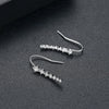 Women's Geometric Copper Ear Hook Earrings With Zircon Inlay Electroplated Simple Fashion Jewelry Wholesale