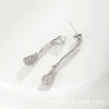 Women's Geometric Copper Earrings With Diamond Detail Personalized Statement Jewelry For Wholesale