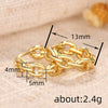 Women's Geometric Copper Earrings With Electroplating Fashion Minimalist Style
