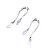 Women's Geometric Copper Earrings With Gold Plated Finish And Silver Ear Posts Elegant Fashion Jewelry