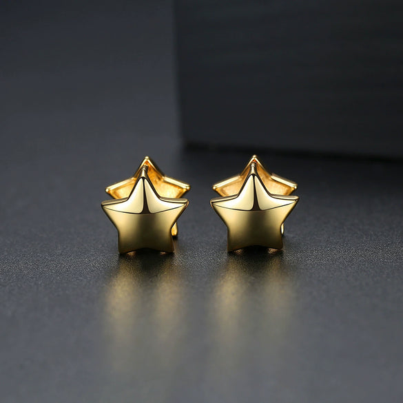 Women's Geometric Copper Electroplated Earrings With Simple Fashion Jewelry Design