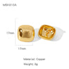 Women's Geometric Copper Electroplated Earrings