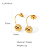 Women's Geometric Copper Electroplated Earrings