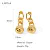 Women's Geometric Copper Electroplated Earrings