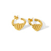 Women's Geometric Copper Electroplated Earrings