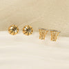 Women's Geometric Copper Electroplated Sports Earrings Football And Rugby Style Niche Fashion Elegant Everyday Jewelry