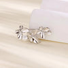 Women's Geometric Copper Imitation Pearl Pastoral Style Electroplated Flower Brooch