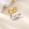 Women's Geometric Copper Imitation Pearl Pastoral Style Electroplated Flower Brooch