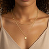Women's Geometric Copper Multi Layer Choker Necklace With Electroplated Finish And Regular Chain Versatile Fashion Jewelry