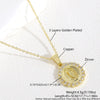 Women's Geometric Copper Pendant Necklace With Electroplating And O Chain