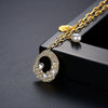 Women's Geometric Copper Pendant Necklace With Zircon Inlay And Electroplated Clavicle Chain Fashion Jewelry